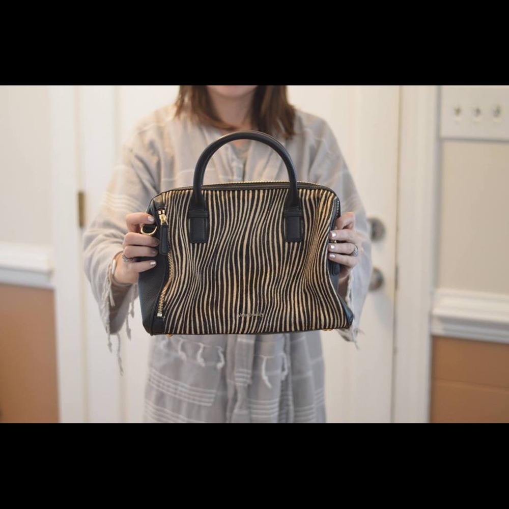 Vera Bradley Leather and Calf Hair Bag